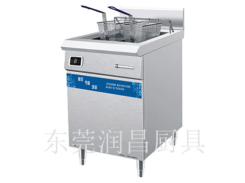 電磁單缸雙篩炸爐